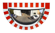 Demi-miroir de circulation industrie et voie privée 180° POLY+ - France Collectivités