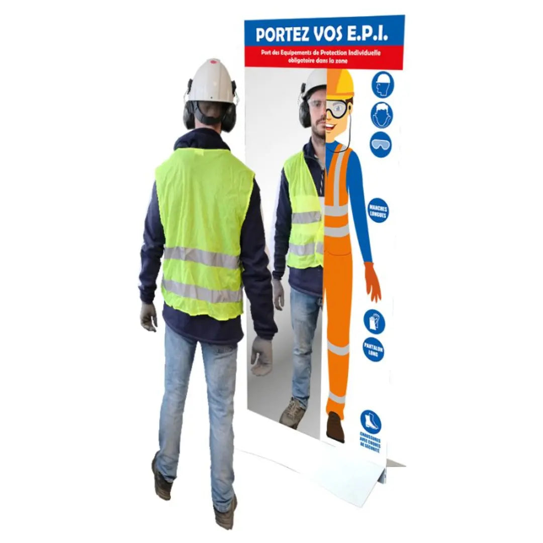 Miroir de consigne de sécurité - Contrôle du port des E.P.I - France Collectivités