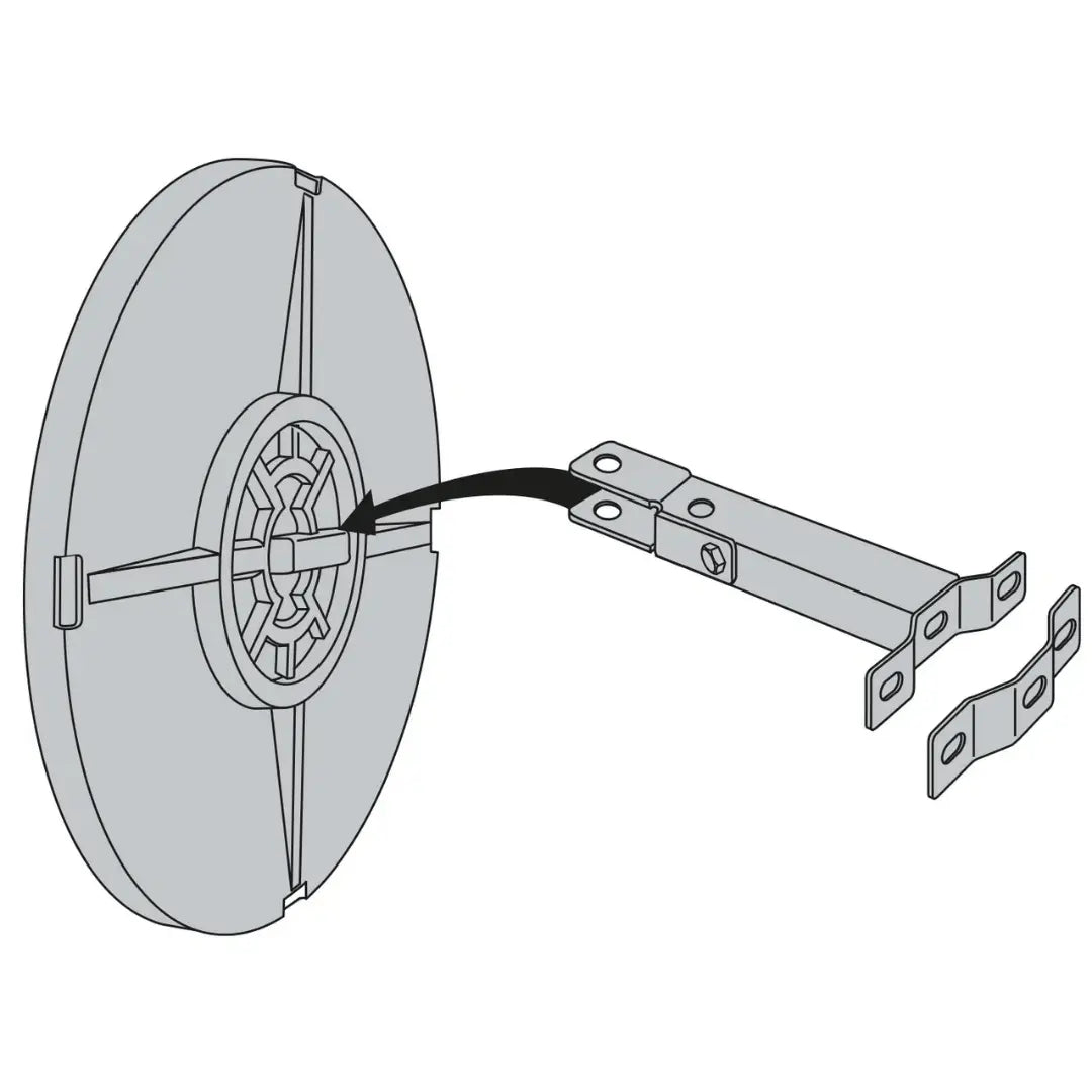 Miroir multi-usages de sortie de voie - 2 directions - France Collectivités