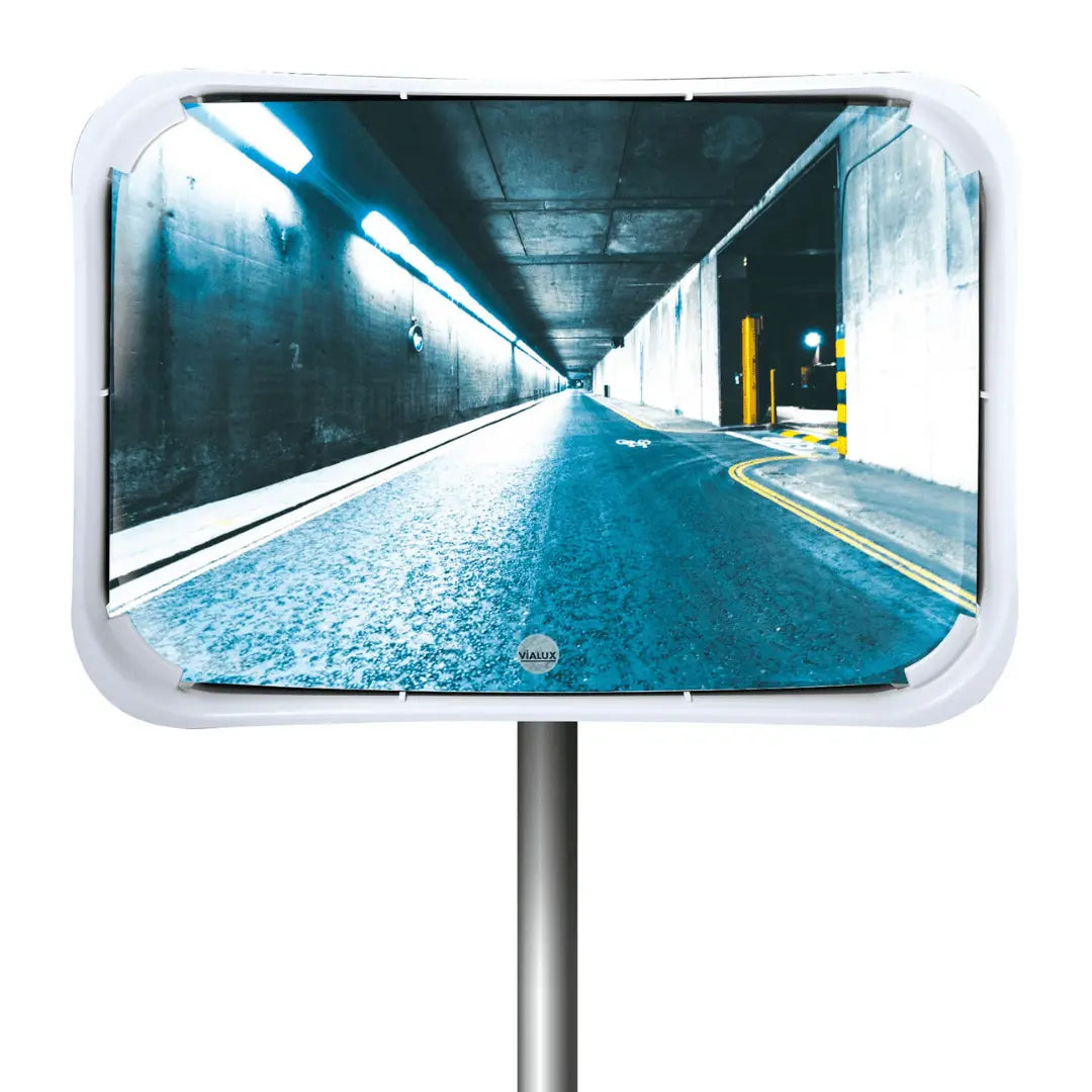 Miroir multi-usages de sortie de voie - 2 directions - France Collectivités