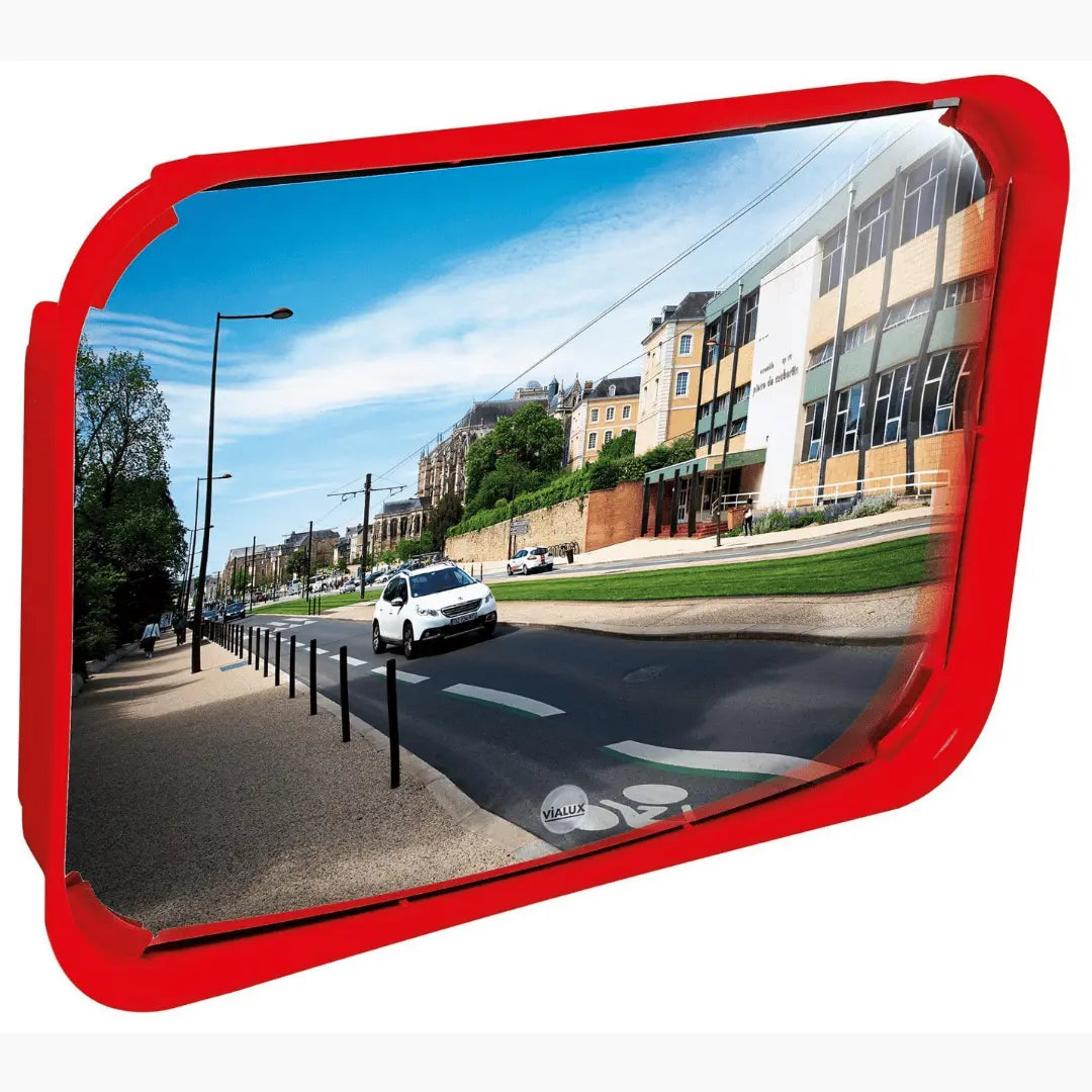 Miroir multi-usages de sortie de voie - 2 directions - France Collectivités