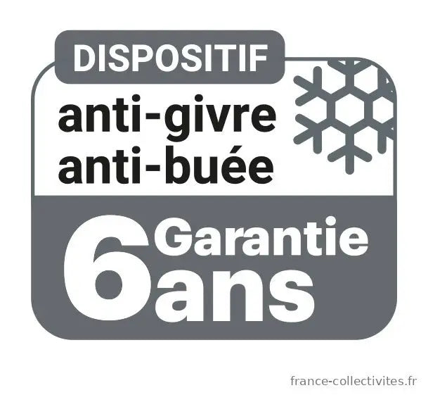 Miroir de sécurité industrie inox : dispositif antigivre et antibuée garanti 6 ans