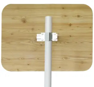 Miroir multi-usages en INOX POLI vision à 90° - avec dispositif ANTIGIVRE et ANTIBUÉE - Gamme JURA en bois - France Collectivités