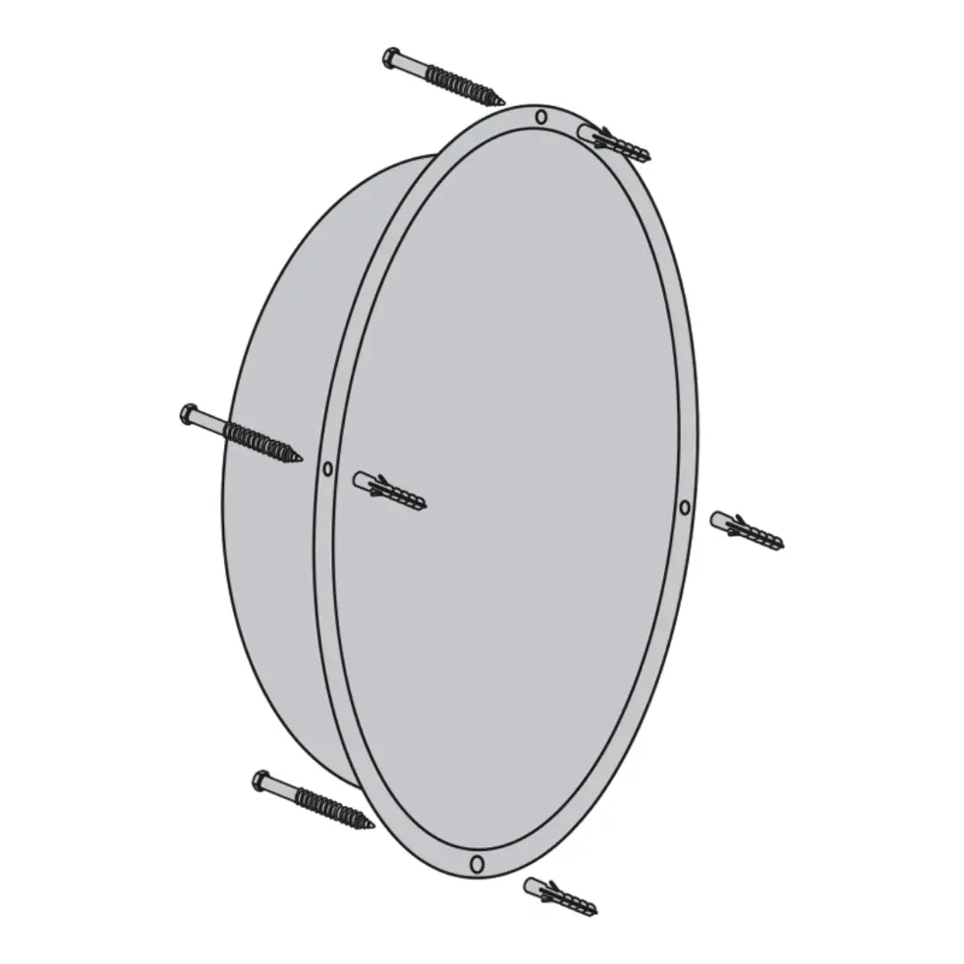Miroir mural hémisphérique de sécurité 1/2 sphère - France Collectivités
