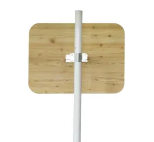 Miroir de circulation routière INOX POLI - avec dispositif ANTIGIVRE et ANTIBUÉE - Gamme Jura en bois - France Collectivités