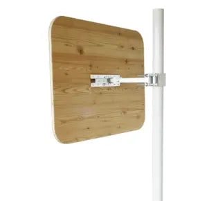 Miroir de circulation routière INOX POLI - avec dispositif ANTIGIVRE et ANTIBUÉE - Gamme Jura en bois - France Collectivités