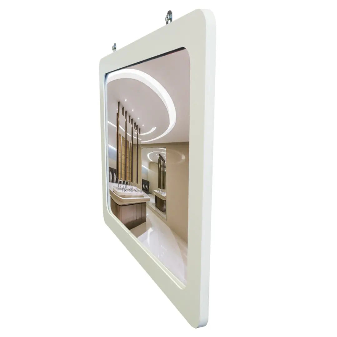 Miroirs sanitaires incassables cadre PVC blanc - France Collectivités