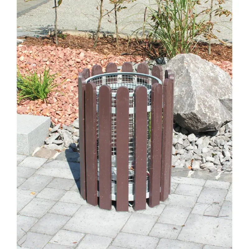 Corbeille en plastique recyclé 70L Collec