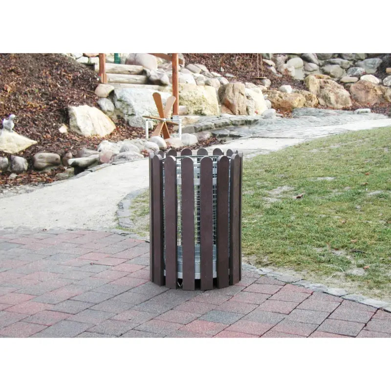 Corbeille en plastique recyclé 70L Collec