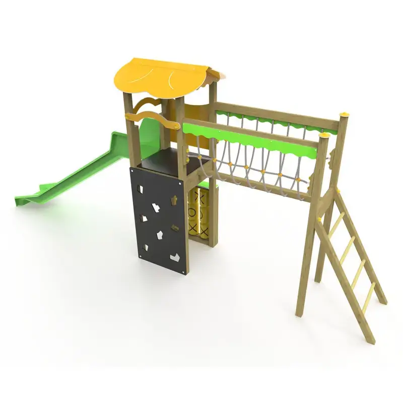 Structure de jeux Bouton d'or en bois, pour Bambin, enfants de 2 à 7 ans