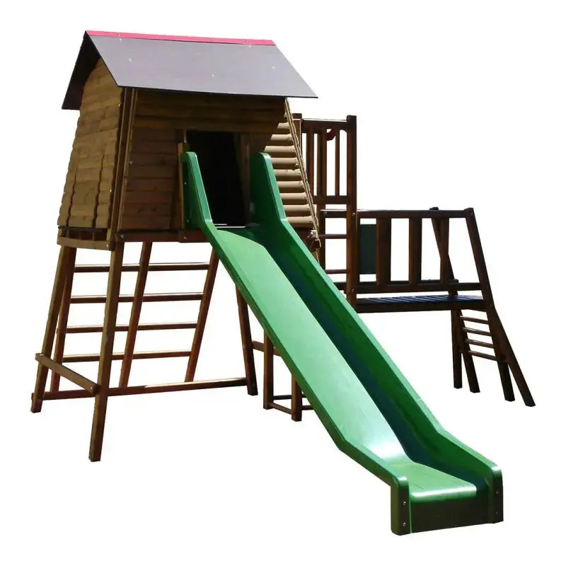 Structure de jeux pour enfants Cabane de l'Ours en bois 