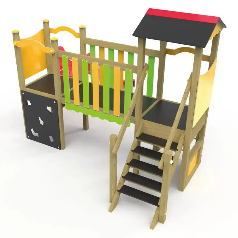 Structure de jeux pour enfants JA02 en bois