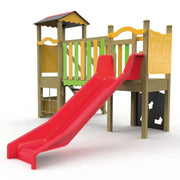 Structure de jeux pour enfants JA02 en bois Ligne Square