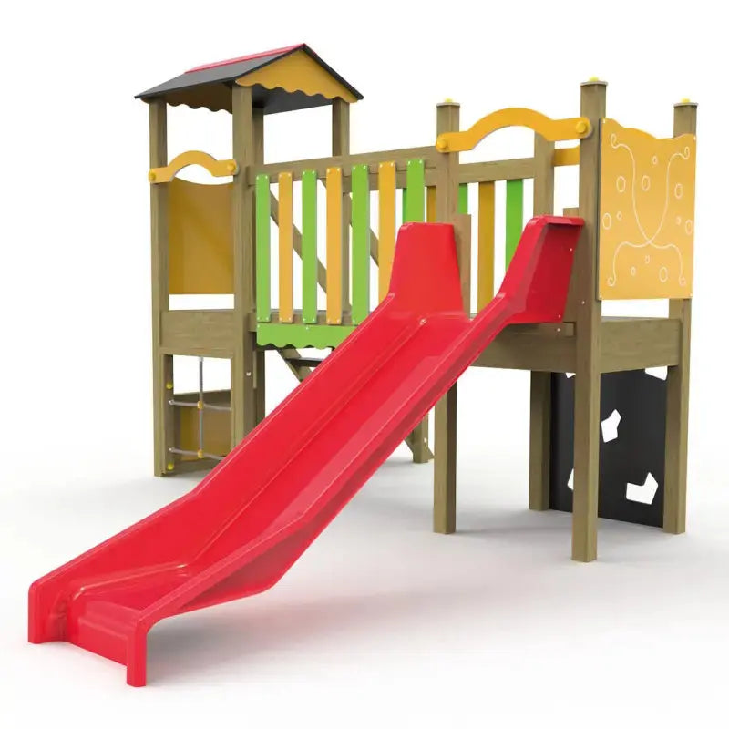Structure de jeux pour enfants JA02 en bois Ligne Square