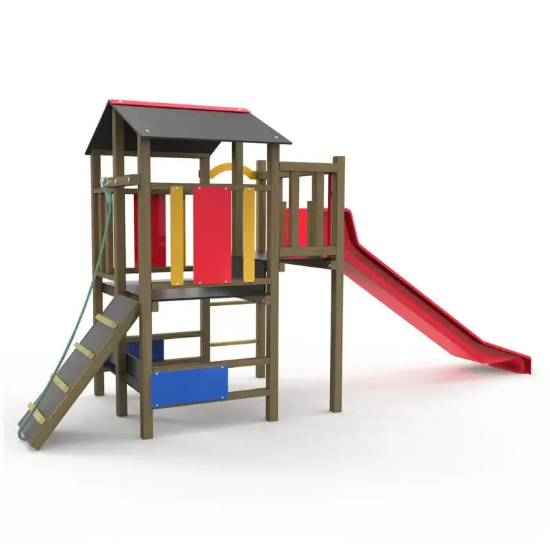 Structure de jeux pour enfants Météorite en bois