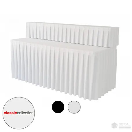 Nappe plissée pour table buffet "Classic Collection" - France Collectivités