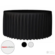 Nappe plissée pour table ronde "Classic Collection" - France Collectivités