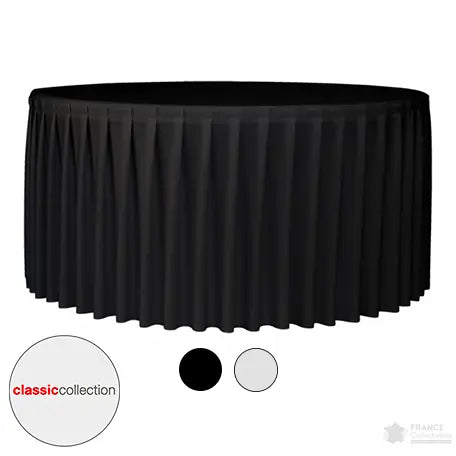 Nappe plissée pour table ronde "Classic Collection" - France Collectivités