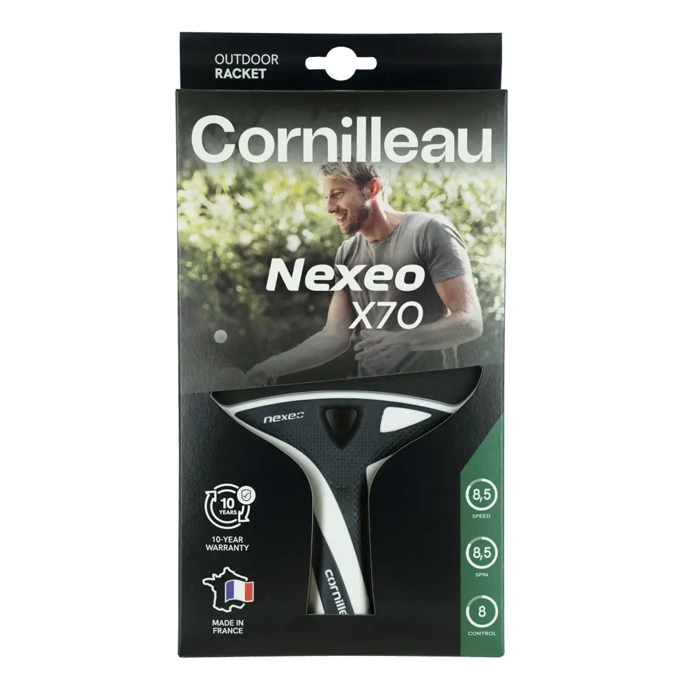 Nexeo X70 de Cornilleau, raquette de tennis de table pour jouer dehors