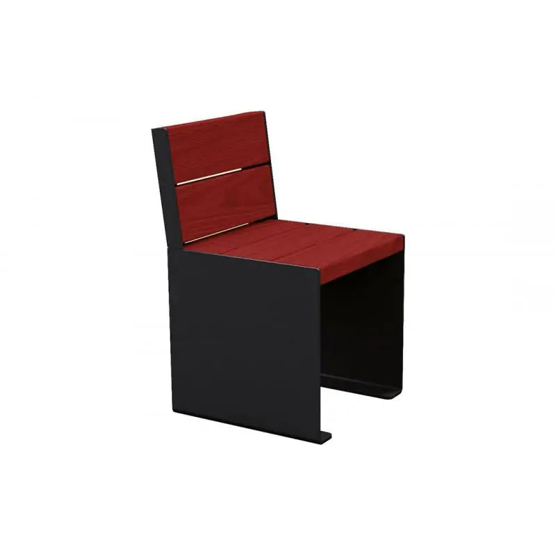 Fauteuil bois et acier KUB