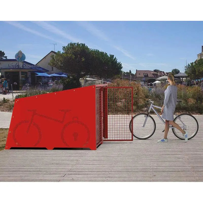 Box Berlin pour 4 vélos (module initial + complémentaire + 2 paires de rail) france collectivités