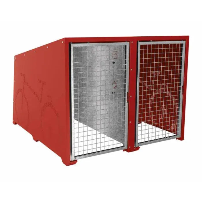 Box Berlin pour 4 vélos (module initial + complémentaire + 2 paires de rail) france collectivités