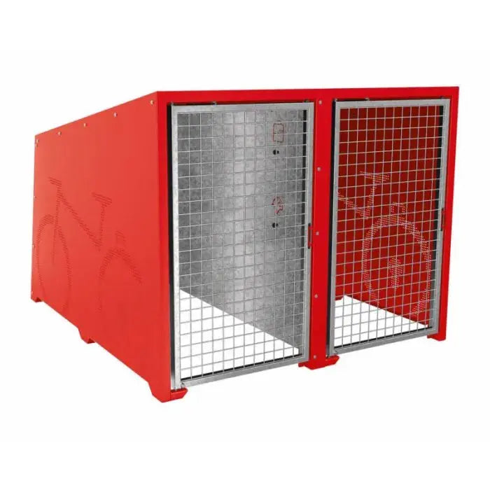 Box Berlin pour 4 vélos (module initial + complémentaire + 2 paires de rail) france collectivités