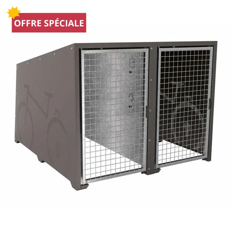 Box Berlin pour 4 vélos (module initial + complémentaire + 2 paires de rail) france collectivités