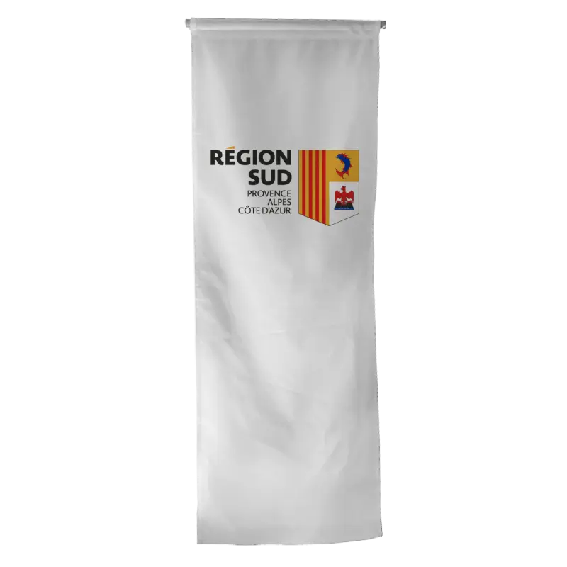 Oriflamme Région Sud PACA, finition droite