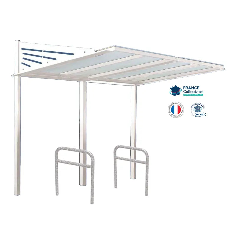 Pack abri vélos Conviviale + appuis au choix - 4 places Procity