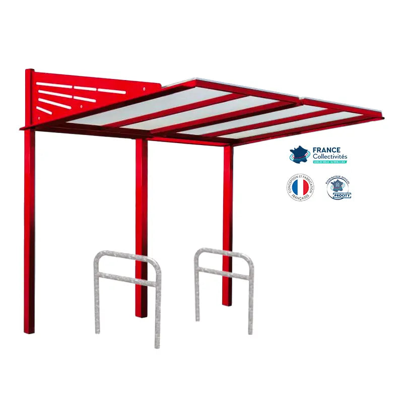 Pack abri vélos Conviviale + appuis au choix - 4 places Procity
