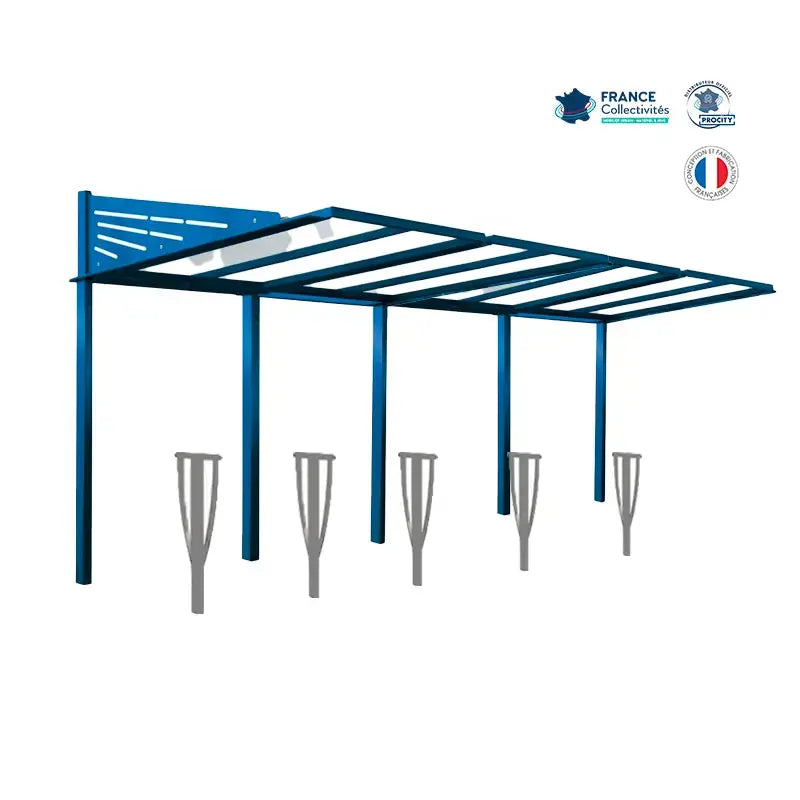 Pack abri vélos Conviviale + appuis au choix - 10 places Procity