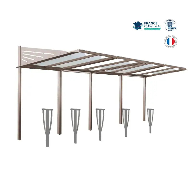 Pack abri vélos Conviviale + appuis au choix - 10 places Procity