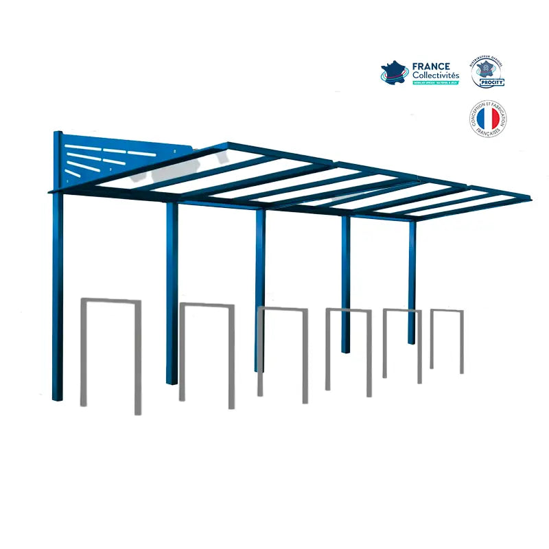 Pack abri vélos Conviviale + appuis au choix - 12 places Procity