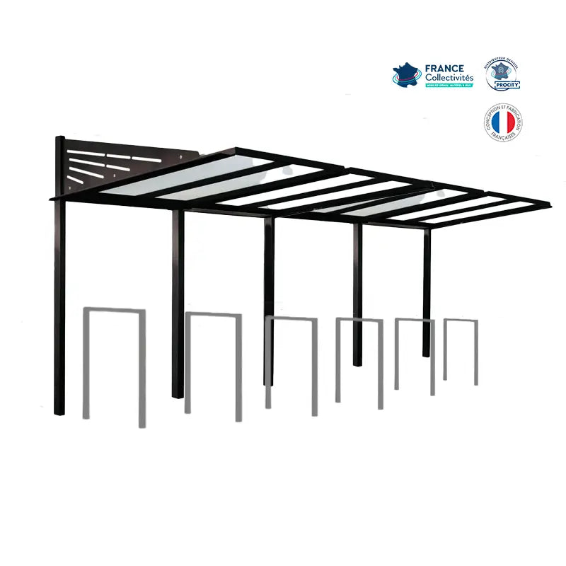Pack abri vélos Conviviale + appuis au choix - 12 places Procity