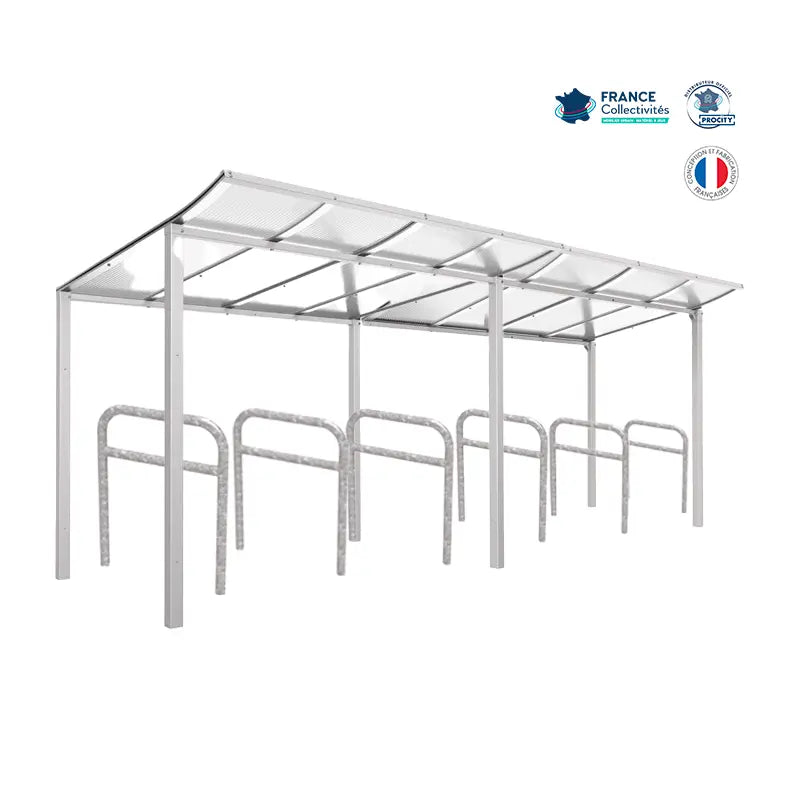 Pack abri vélos Modulo + appuis au choix - 12 places Procity