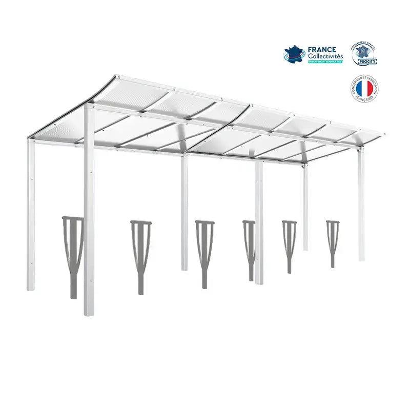Pack abri vélos Modulo + appuis au choix - 12 places Procity