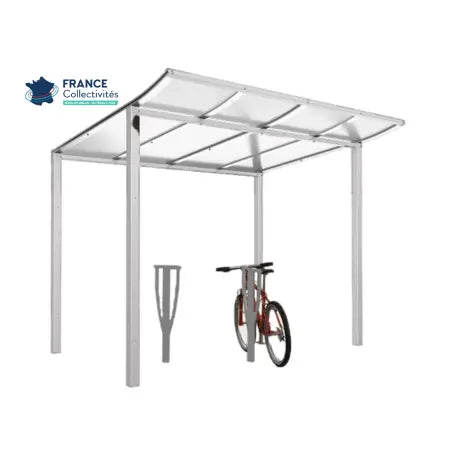 Pack abri vélos Modulo + appuis au choix - 4 places Procity