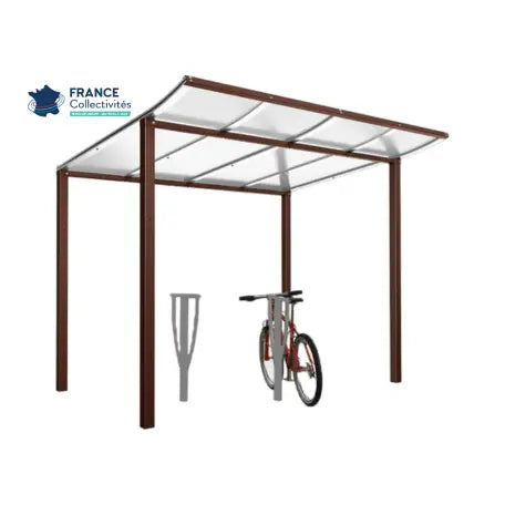 Pack abri vélos Modulo + appuis au choix - 4 places Procity
