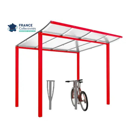 Pack abri vélos Modulo + appuis au choix - 4 places Procity