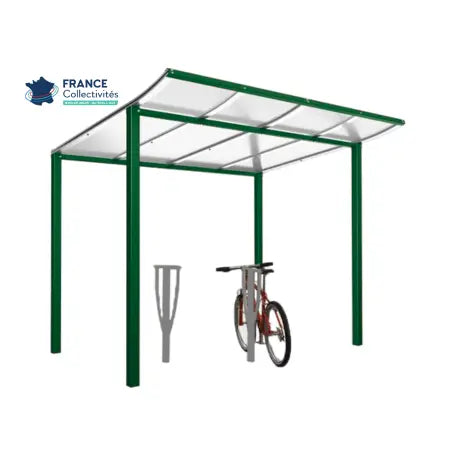Pack abri vélos Modulo + appuis au choix - 4 places Procity