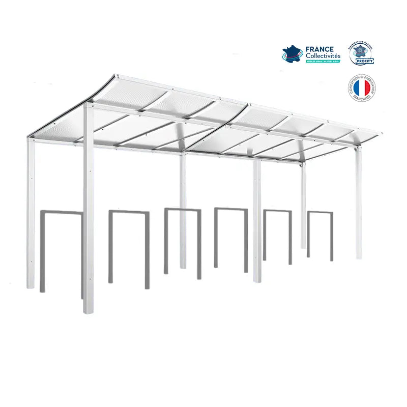 Pack abri vélos Modulo + appuis au choix - 12 places Procity