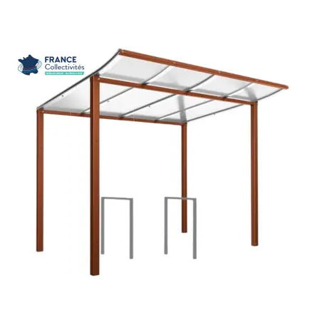 Pack abri vélos Modulo + appuis au choix - 4 places Procity