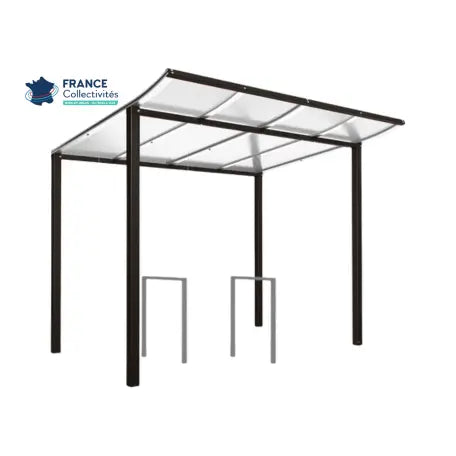 Pack abri vélos Modulo + appuis au choix - 4 places Procity