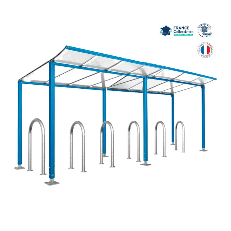 Pack abri vélos Modulo + appuis au choix - 12 places Procity