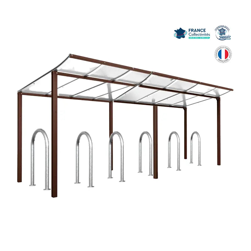 Pack abri vélos Modulo + appuis au choix - 12 places Procity