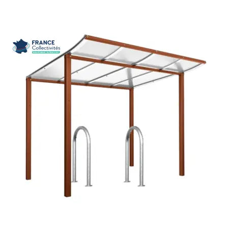 Pack abri vélos Modulo + appuis au choix - 4 places Procity