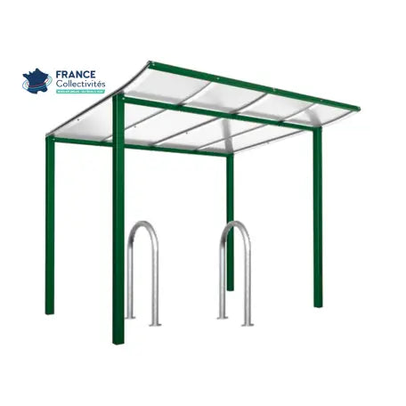 Pack abri vélos Modulo + appuis au choix - 4 places Procity
