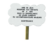 Panneau aire de jeux Nuage france collectivités