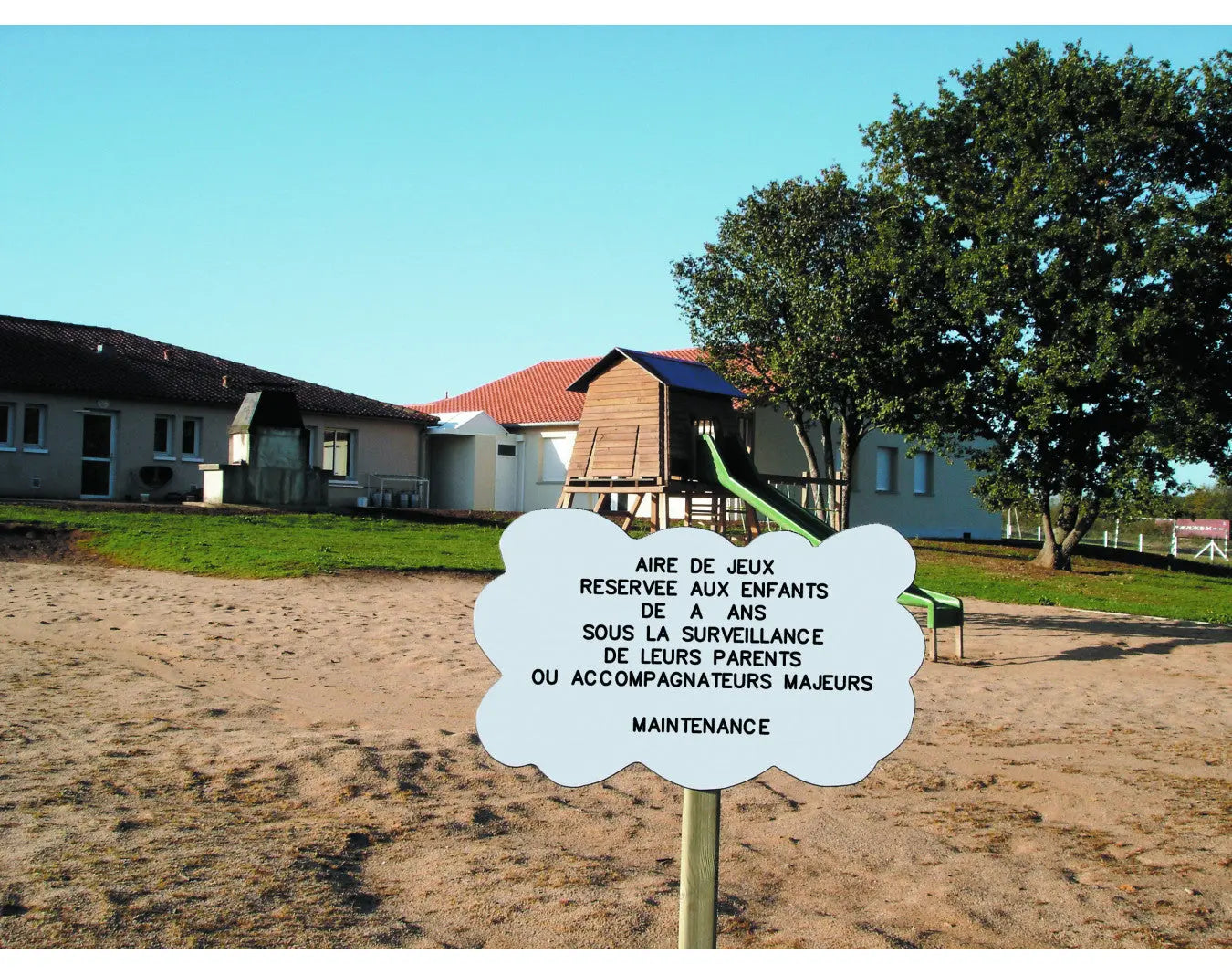 Panneau aire de jeux Nuage france collectivités